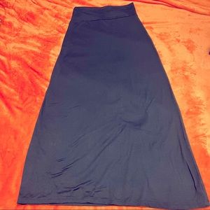 Blue Maxi Skirt